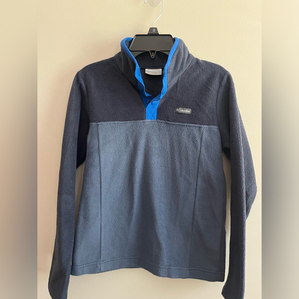 Boys Columbia Quarter Zip Snap Fleece Pullover